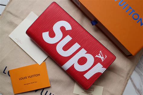 louis vuitton supreme long wallet|supreme louis vuitton wallet stockx.